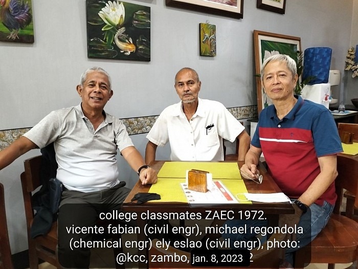 Jan. 8, met my classmates from 50 years ago @ZAEC. Photo # KCC mall